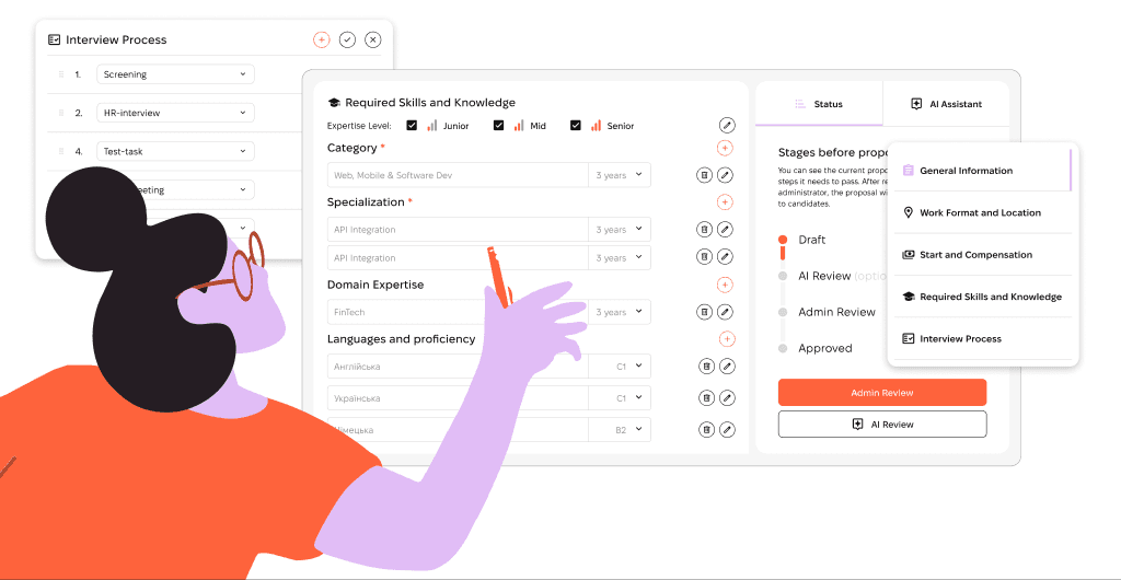 Create and publish a job vacancy on TalentSmart