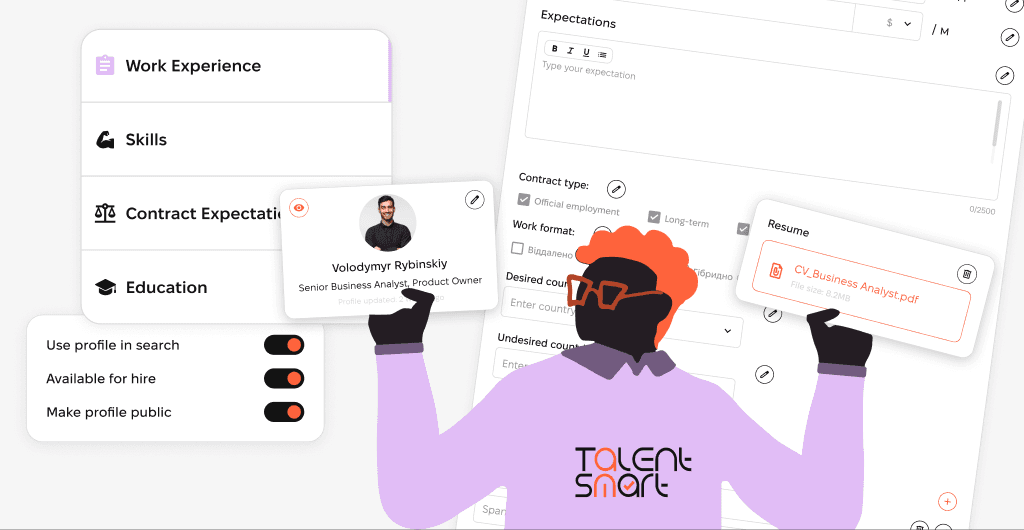 Build a strong talent profile with professional support